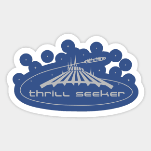 Space Mountain - Thrill Seeker shirt design By Kelly Design Company Sticker